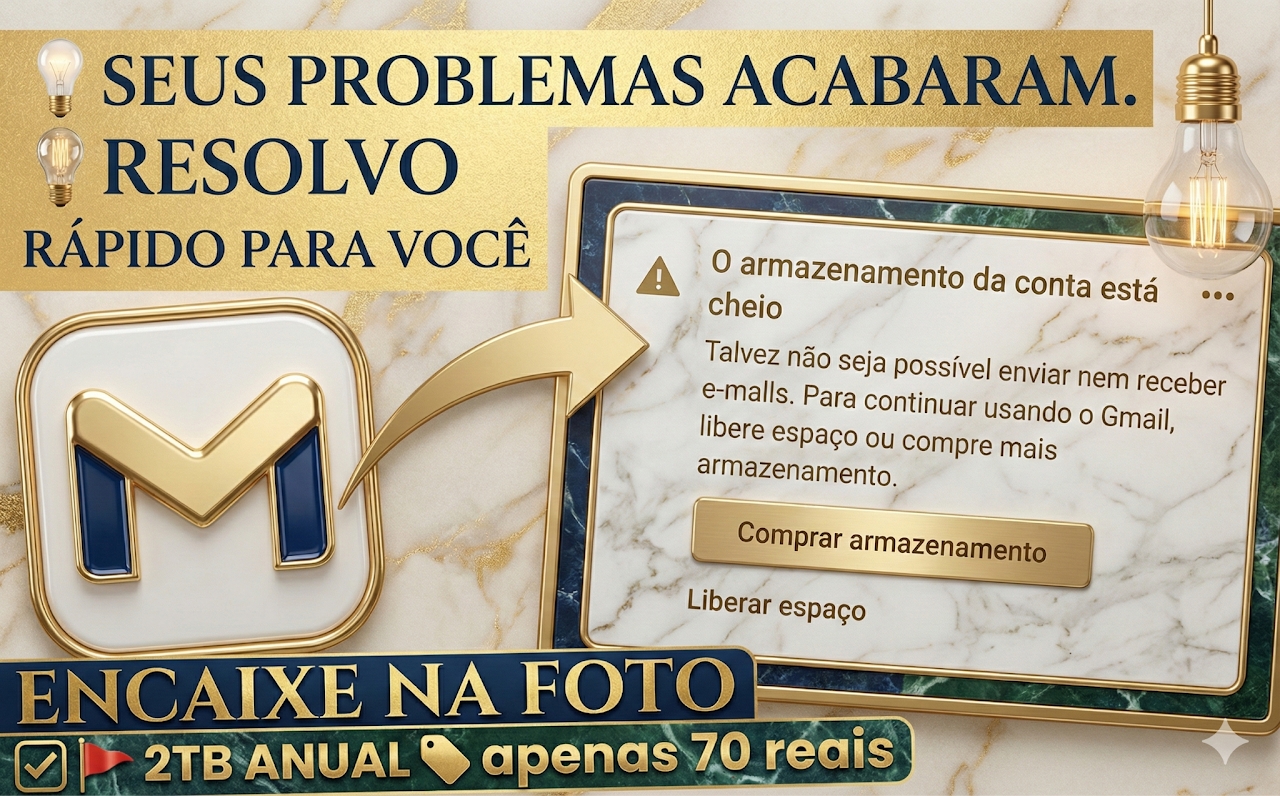 2TB Para Seu Gmail